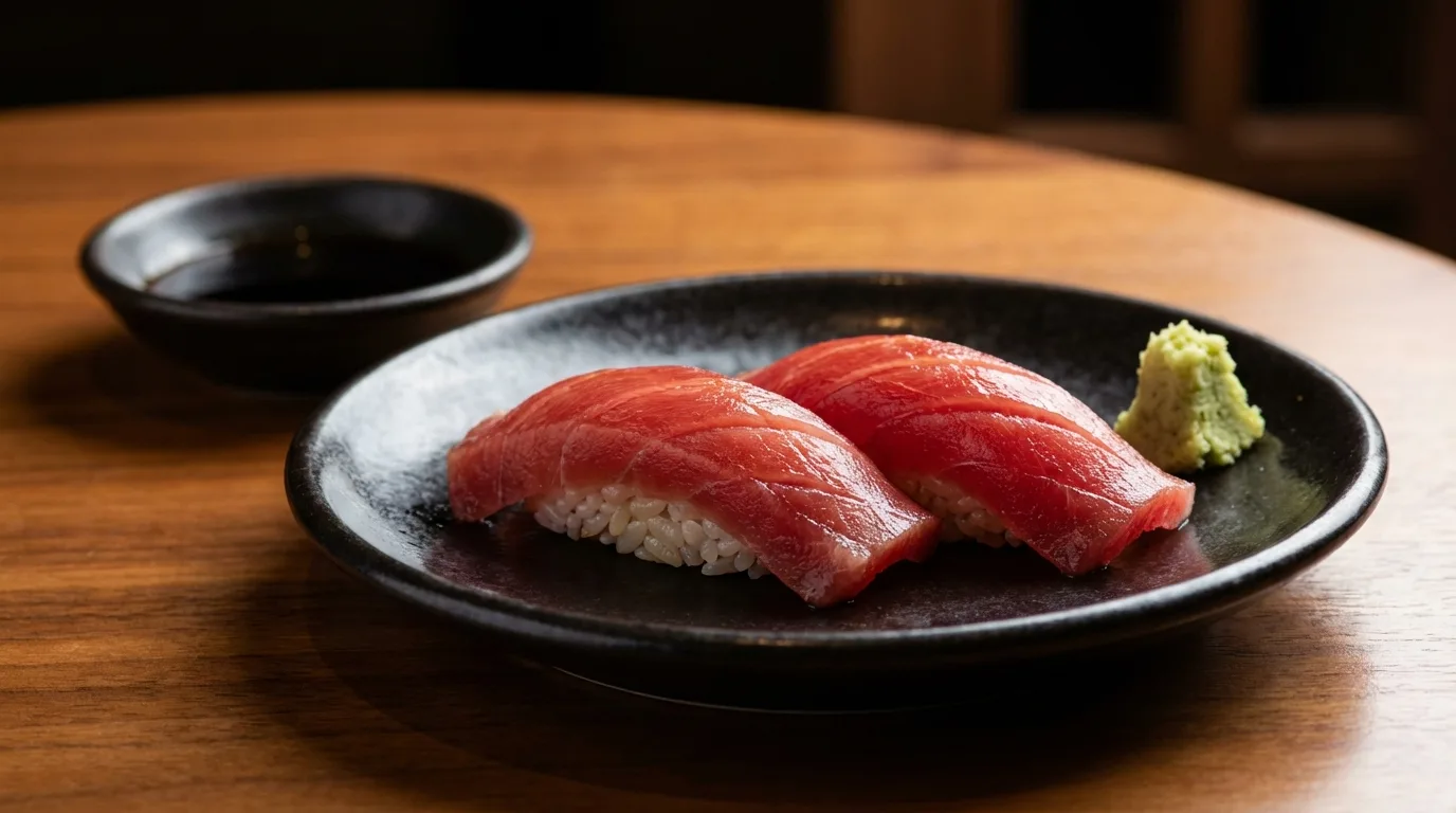 Niguiri de atum: o atum em conserva também tem seu lugar na culinária japonesa.